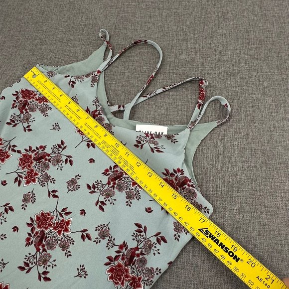 Olive + Oak Shift Dress Floral Small Sleeveless Spaghetti Straps  Lightweight - Picture 11 of 16